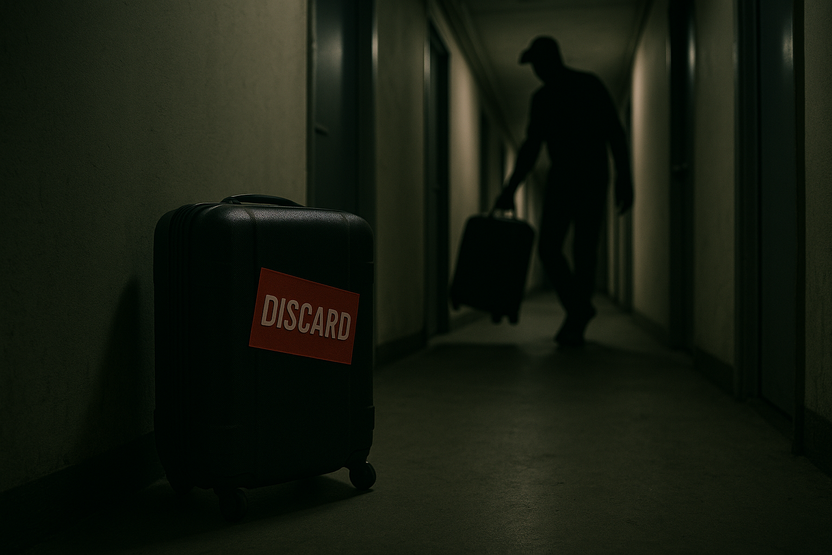 고시원 복도 캐리어 무단 폐기, '소방법' 방패 뒤 숨은 '최대 징역 3년' 재물손괴죄 기사 관련이미지