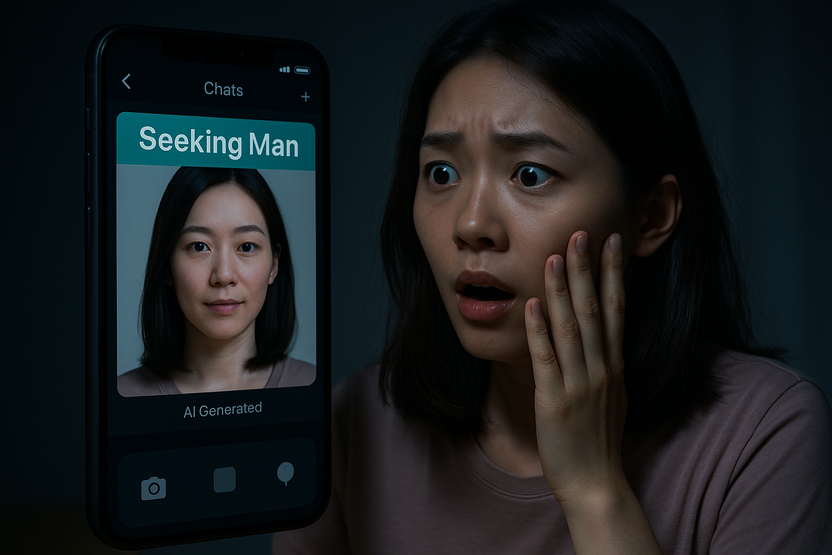 오픈채팅 만남 거절하자…AI로 사진 합성해 '남자 구해요' 협박 기사 관련이미지