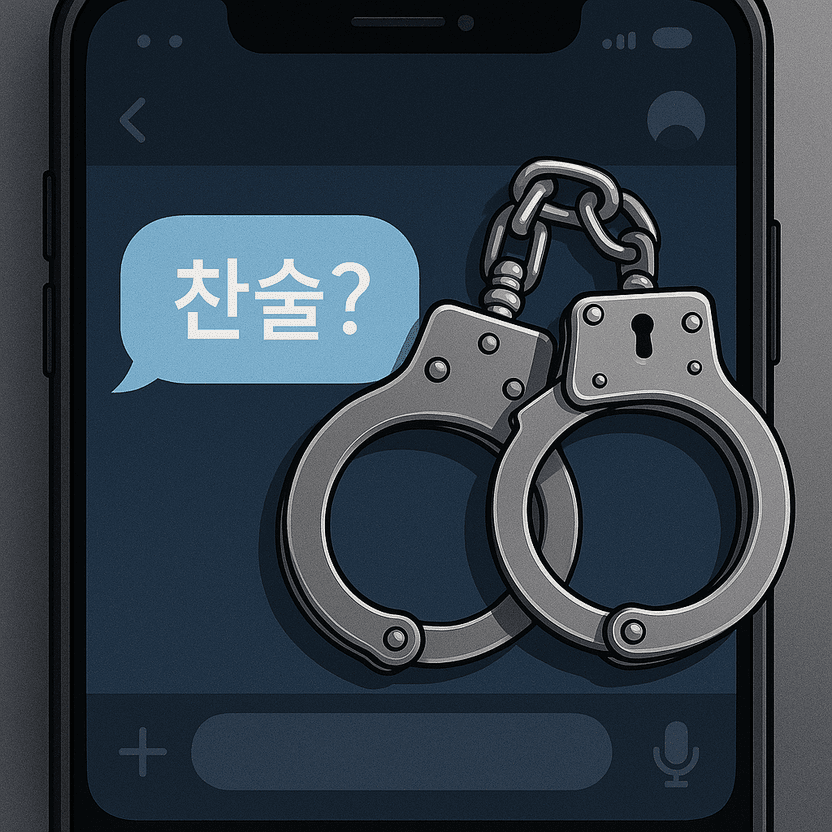 랜덤채팅 '찬술' 한마디에 경찰 소환…'마약 광고' 혐의로 인생 뒤흔들린 A씨 기사 관련이미지