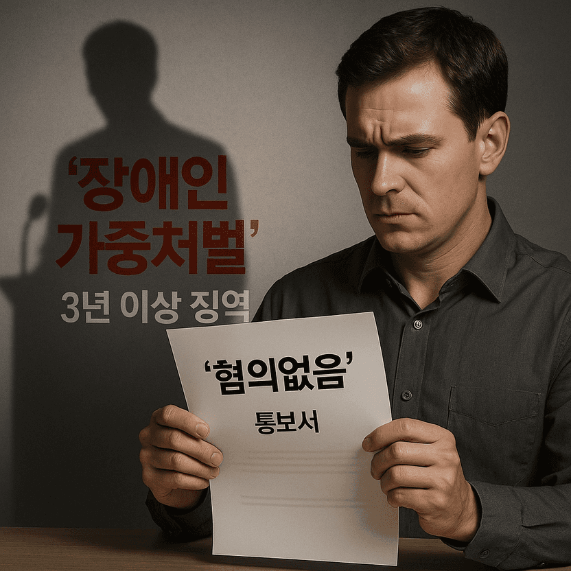 불송치로 끝난 줄 알았던 강제추행 사건… '피해자가 장애인' 드러나자 징역 3년 위기 기사 관련이미지