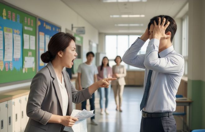 '학교 쑥대밭' 협박 학부모, 교사 쓰러뜨리고 난동...징역형 예상 기사 관련이미지