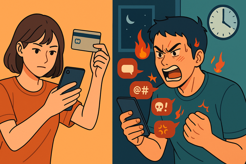 여자친구가 카드 가져가자 보낸 욕설 20통… 단 하루의 분노, 스토킹일까 기사 관련이미지
