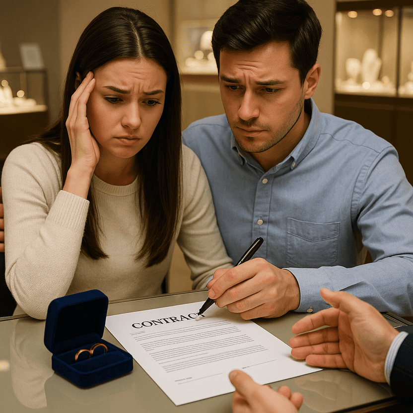 '주문제작' 이어서? 2시간 만에 취소한 웨딩 반지에 93만원 위약금 폭탄 기사 관련이미지