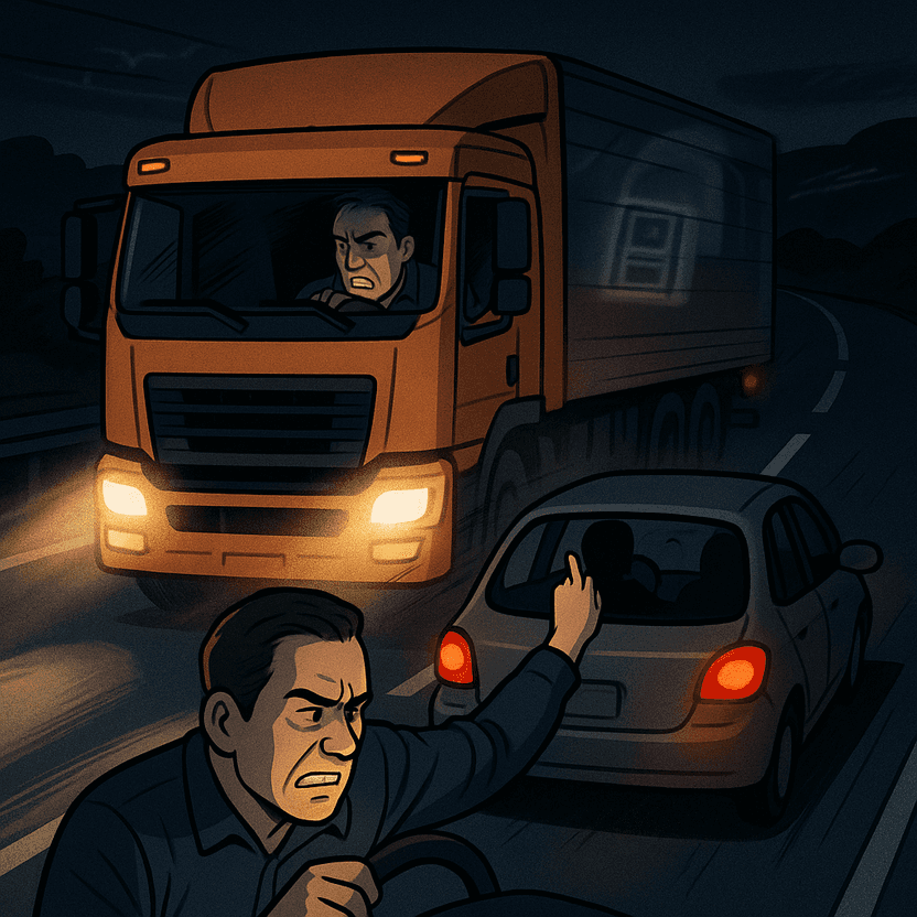 순간의 분노, 생계를 위협하다…'보복운전' 덫에 걸린 화물차 기사 기사 관련이미지