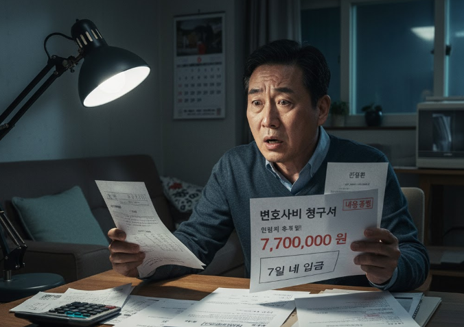 패소했더니 변호사비 770만원 '폭탄 청구서'...알고보니 법적 효력 없는 '압박용' 기사 관련이미지