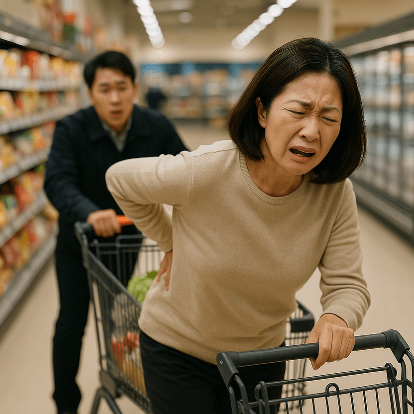 마트 카트에 받혀 전치 2주…"그냥 가시죠" 한마디에 날아간 일상 기사 관련이미지