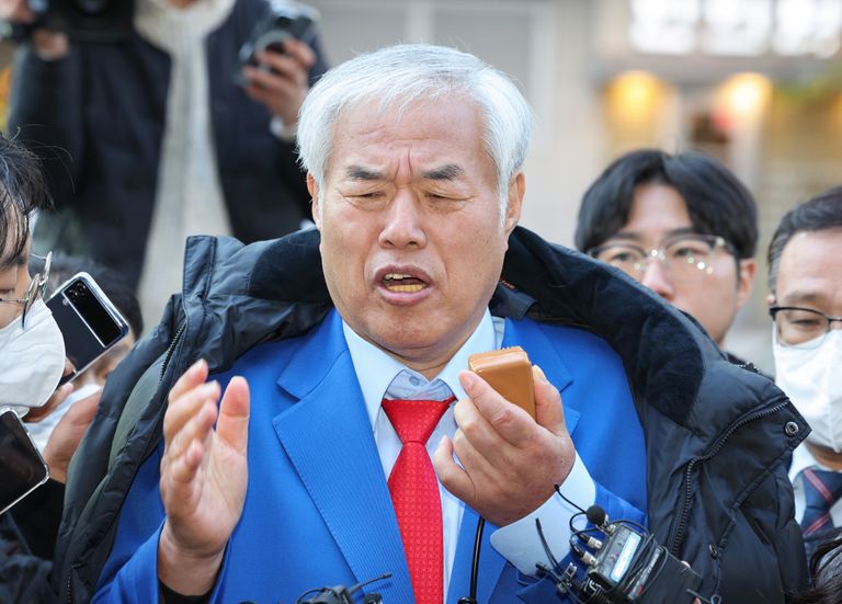 발언하는 전광훈 목사 / 연합뉴스