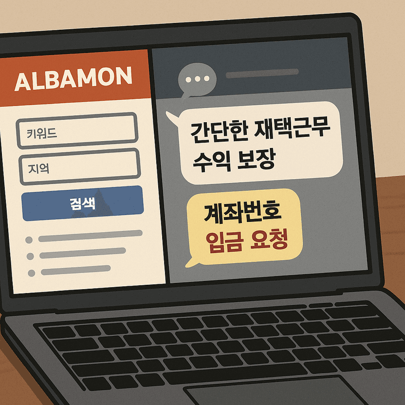 “재택근무로 월 300 보장”...알바생 등친 신종 취업사기 수법 기사 관련이미지