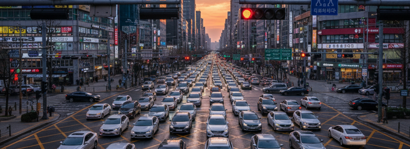 "초록불도 소용없다"... 12월부터 AI가 잡는 '꼬리물기', 과태료 5만원 기사 관련이미지