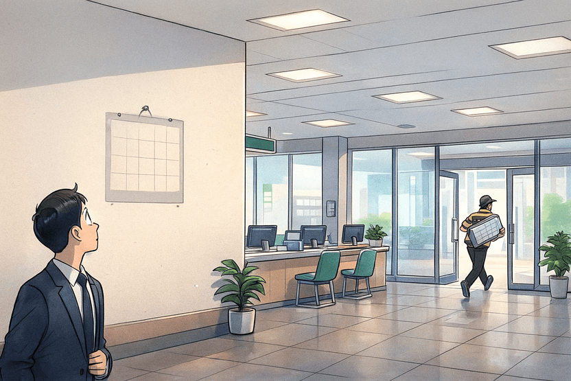 은행원 경악시킨 손님의 달력 집착…배부 끝났다니 벽에 걸린 것까지 떼갔다 기사 관련이미지