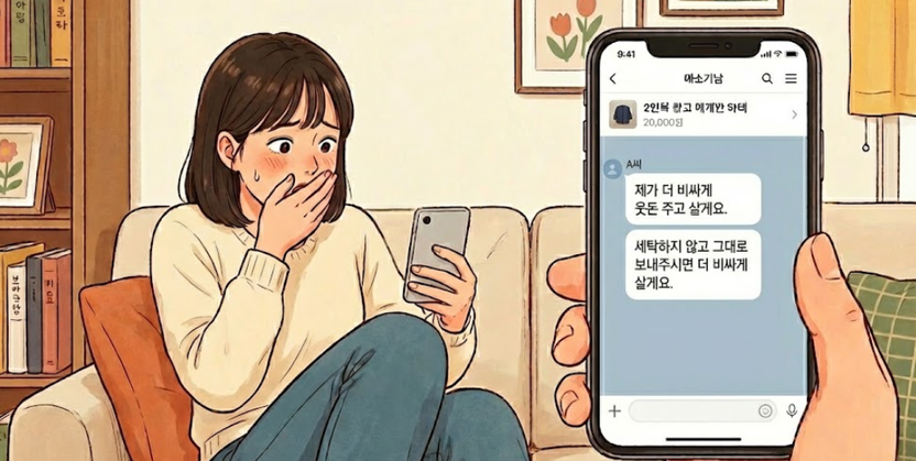 "착용한 속옷, 그냥 보내주면 비싸게 살게요" 중고거래 앱 성적 메시지 고소 가능할까? 기사 관련이미지