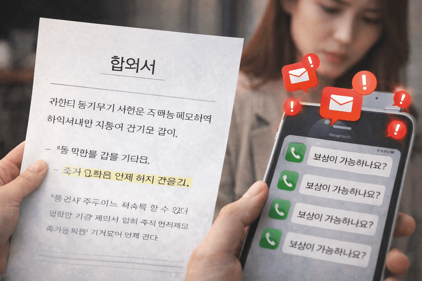 "합의서 썼는데 왜 또 연락해?"… 끝나지 않은 분쟁, 스토킹 될 수도 기사 관련이미지