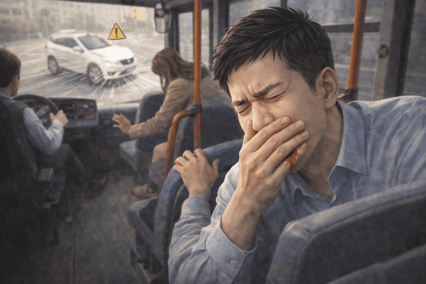 버스 급정거로 앞니 파손, 섣부른 개인 합의는 '독'…보험 처리 시 예상 보상액 7배 기사 관련이미지