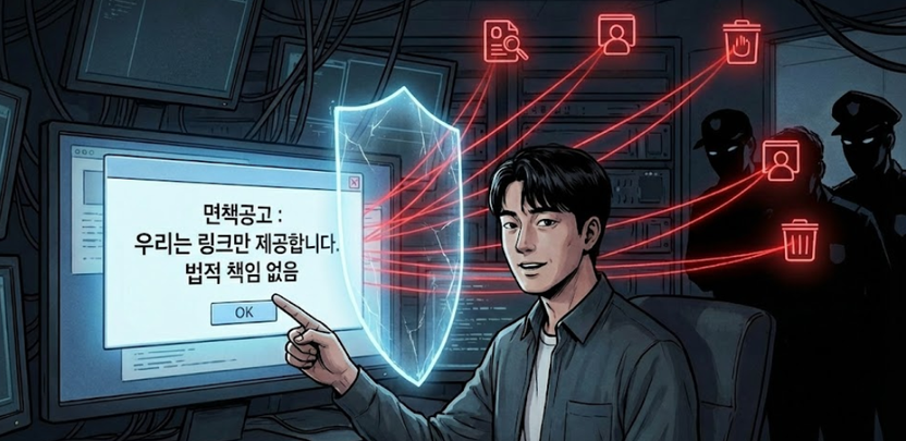 "우리는 링크만 걸었을 뿐?" 레드버스 면책공고, 수사 시작되면 '유죄 증거' 된다 기사 관련이미지