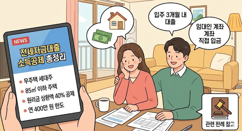 "이자만 내고 계신가요?" 전세자금대출 소득공제, '이 시기' 놓치면 400만 원 날린다 기사 관련이미지