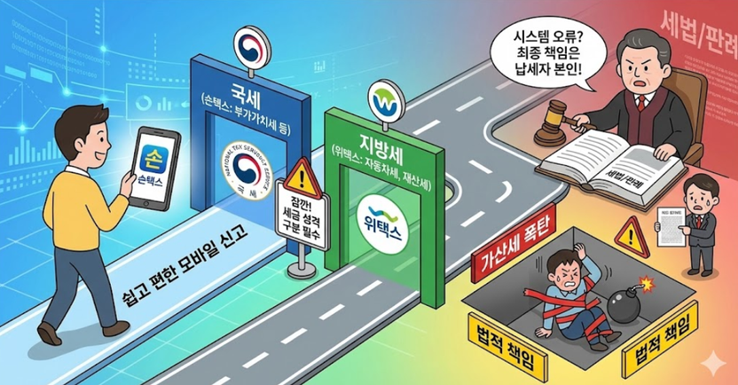 "손택스 하나면 충분할까?" 가산세 피하는 국세·지방세 전자신고 필승 전략 기사 관련이미지