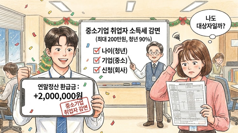 연 200만 원 세금 '증발'의 마법? 중소기업 취업자라면 지금 바로 신청해야 하는 이유 기사 관련이미지