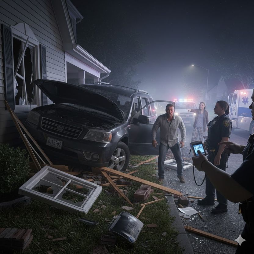 혈중알코올농도 0.158%, 남의 집 들이받고도 '인지 못해'...실형일까, 벌금일까? 기사 관련이미지