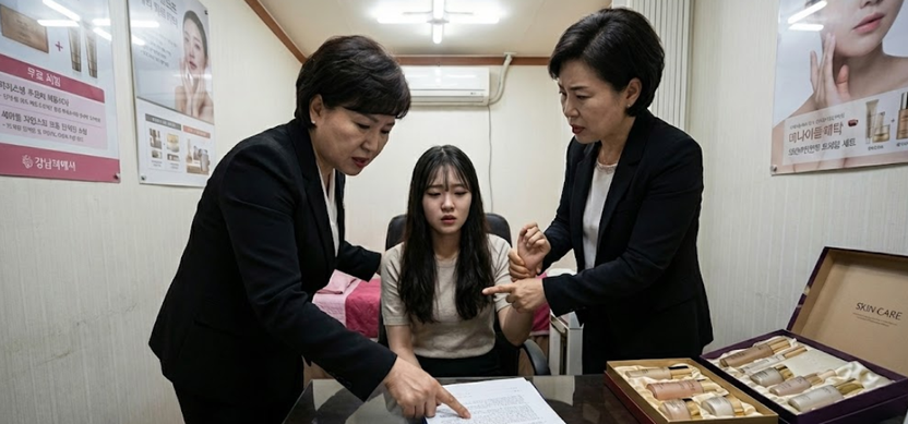 "잠깐이면 된다더니..." 강남역 '무료 피부관리' 유인 후 고액 결제 강요 논란 기사 관련이미지