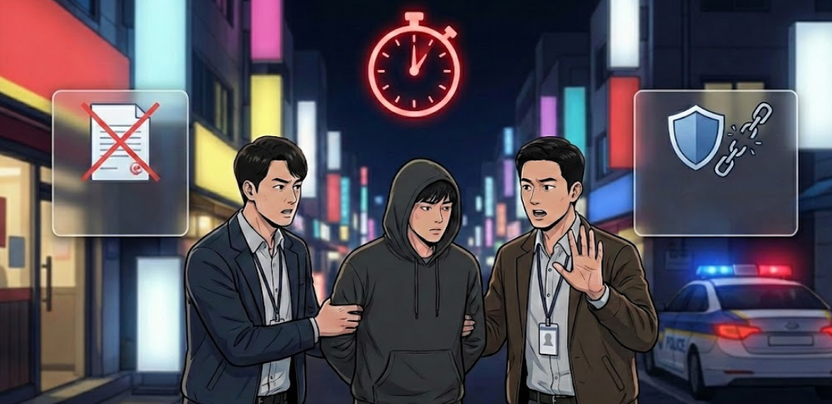 긴급체포의 3대 요건과 피의자 방어권... '긴급성' 결여 시 위법 판결 기사 관련이미지