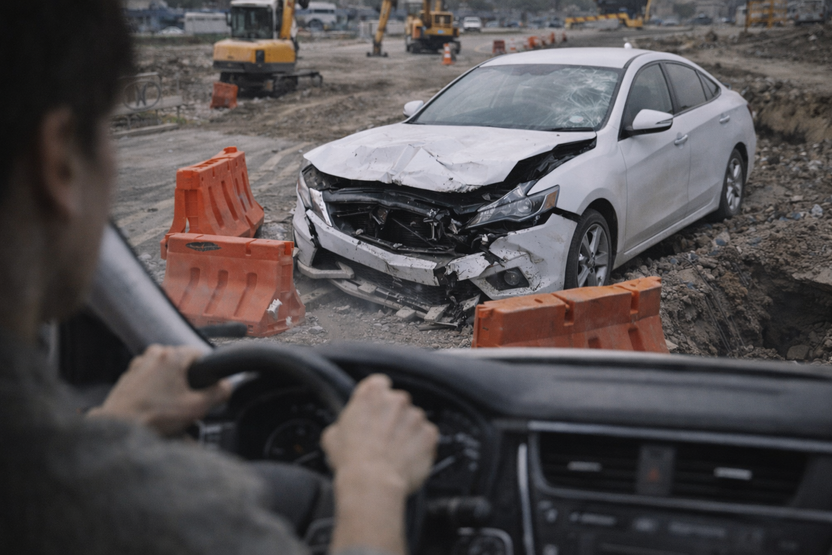 '신호수 없는' 공사현장 사고, '네 탓'이라는 경찰…김경태 교통사고 전문변호사의 반박 기사 관련이미지