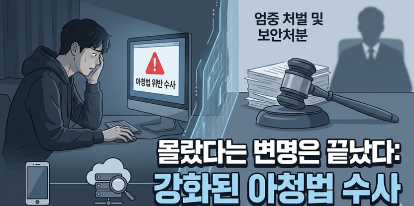 "단순 시청도 실형?" 아청법 위반 위기, 수사기관이 노리는 '결정적 증거'는 따로 있다 기사 관련이미지