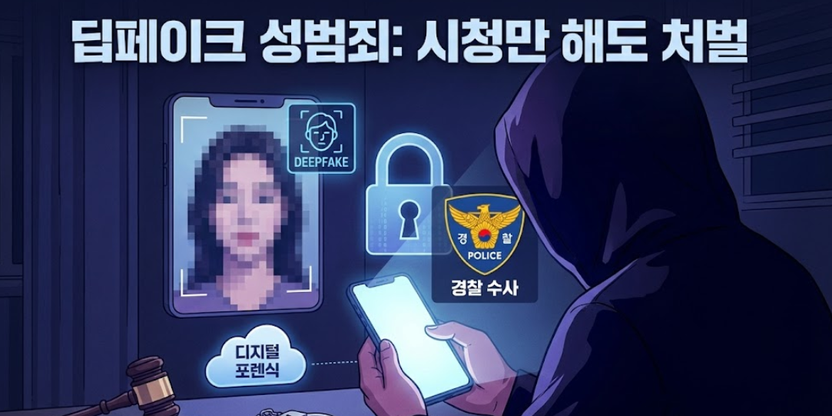 "삭제도 소용없다" 딥페이크 집중단속 실형 위기 피의자 필수 대응 가이드 기사 관련이미지
