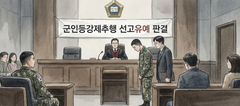 "여자보다 가슴 크네" 군인 강제추행 8개월 선임, 징역 8개월에 '선고유예' 선처 기사 관련이미지