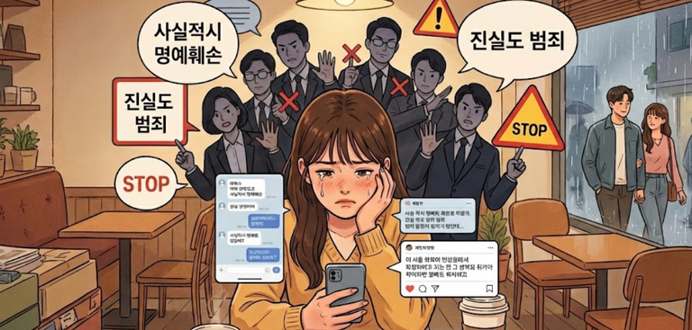 '진실 폭로'가 '범죄'로? 남친 바람 알렸다간 전과자행 기사 관련이미지