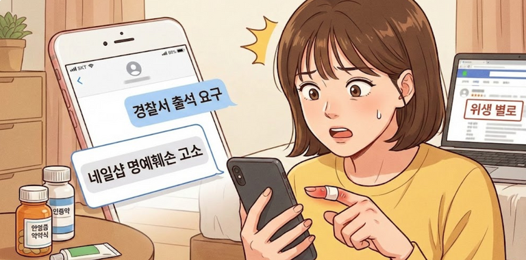 "위생 별로" 네일샵 후기 썼다가 경찰 연락? 염증 얻고 고소당한 소비자 기사 관련이미지