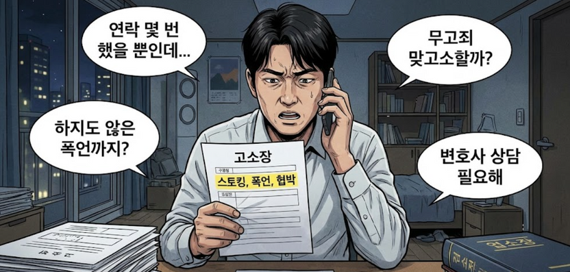 "연락 한 번인데 스토킹범죄?"…허위 사실 섞인 고소장 무혐의 대응법 기사 관련이미지