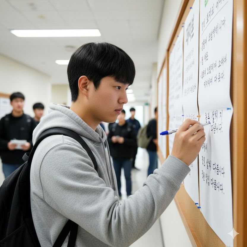 대학 대자보에 쓴 10글자, 재물손괴죄일까? 기사 관련이미지