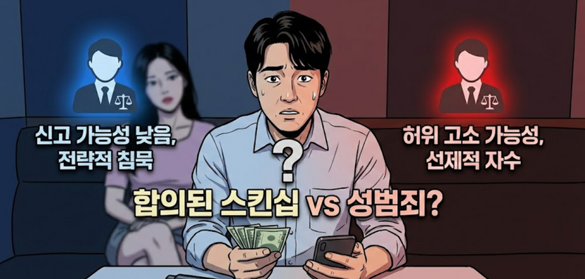 "현금 결제라 흔적 없다?" 노래방 도우미 성매매, 합의라 믿은 스킨십에 성범죄자 위기 기사 관련이미지
