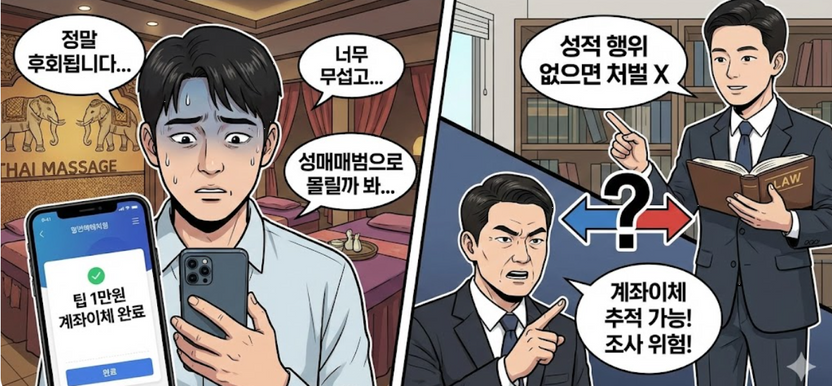 '팁 1만원' 계좌이체, 성매매범 될까? 변호사들의 엇갈린 경고 기사 관련이미지