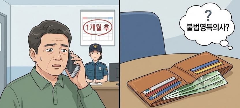"돌려주려다 한 달 깜빡" 주운 지갑, 절도일까? 무죄 가를 핵심 기사 관련이미지