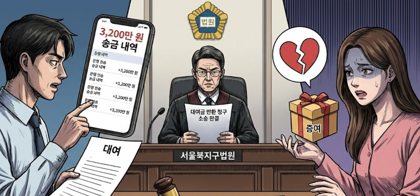 사귀던 중 준 돈, 헤어지면 끝? 법원 "연인 사이라도 3,200만 원은 빚이다" 기사 관련이미지