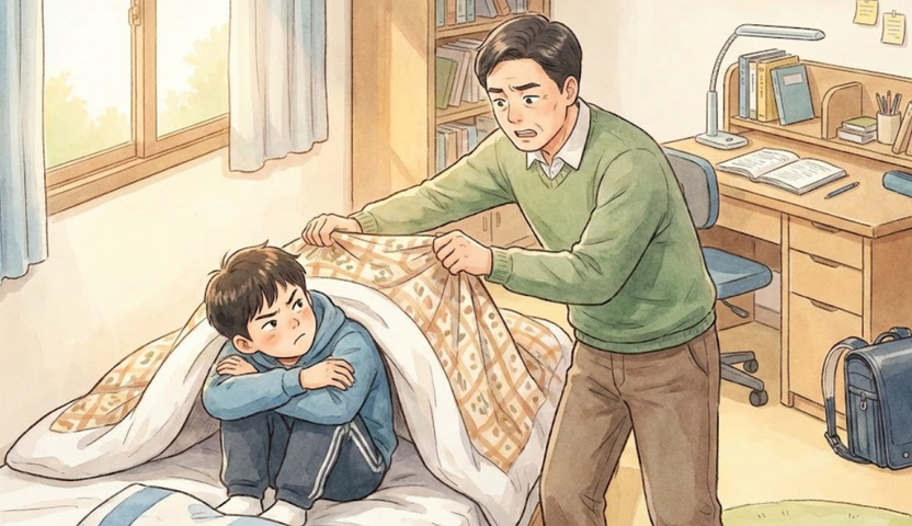 "학원 안 가?" 이불 뒤집어쓴 아들 밀친 아버지... 법원 "아동학대 아니다" 반전 판결 기사 관련이미지