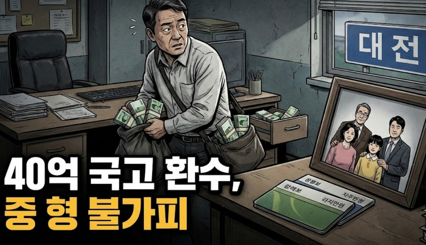 "가족 계좌로 40억 꿀꺽"… 대전지검 직원 구속, 국고 환수·중형 불가피 기사 관련이미지