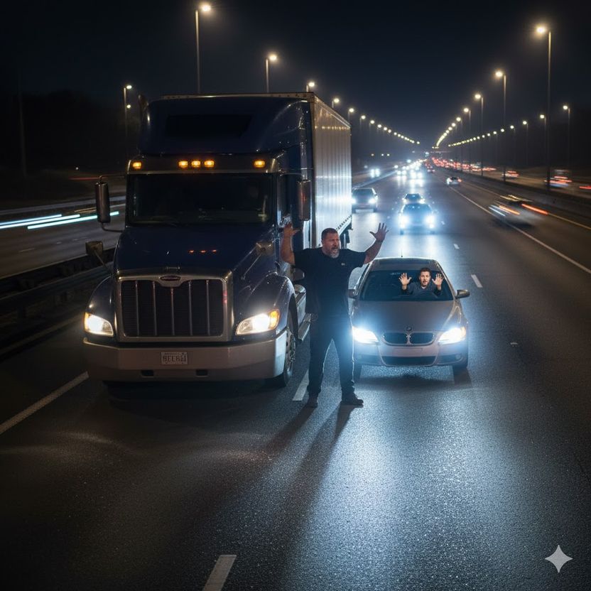 “화나서 멈췄다” 고속도로 막은 화물차, 보복운전일까 기사 관련이미지