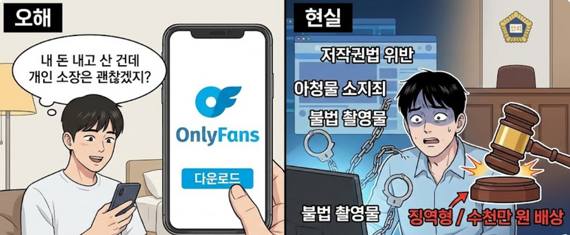 온리팬스 구독은 합법, 저장은 처벌? 모르면 당신도 대상이다 기사 관련이미지