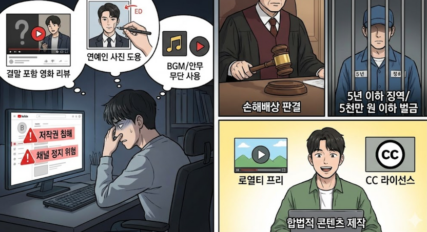 "유튜브 영화 리뷰, 저작권 침해 피하기" 크리에이터가 꼭 알아야 할 기준 기사 관련이미지