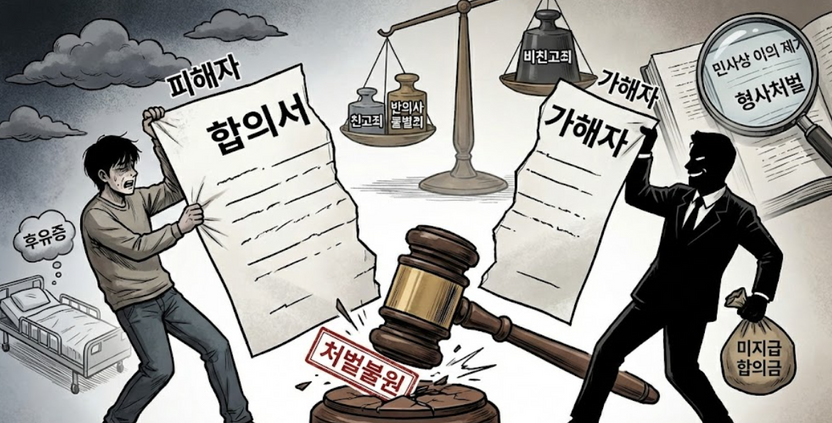 경찰 신고 전 합의, '처벌 안 한다' 썼어도 무효 되는 3가지 경우 기사 관련이미지
