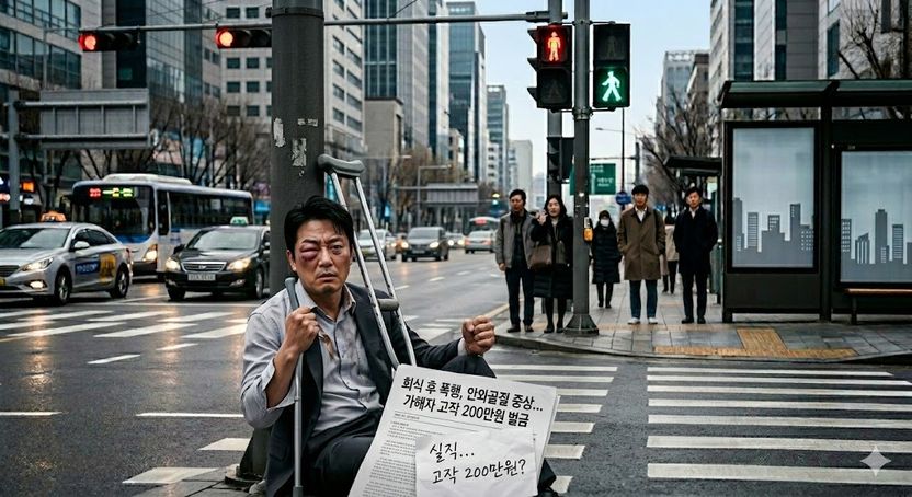 눈뼈 박살, 직장도 잃었는데…가해자는 고작 벌금 200만원 기사 관련이미지