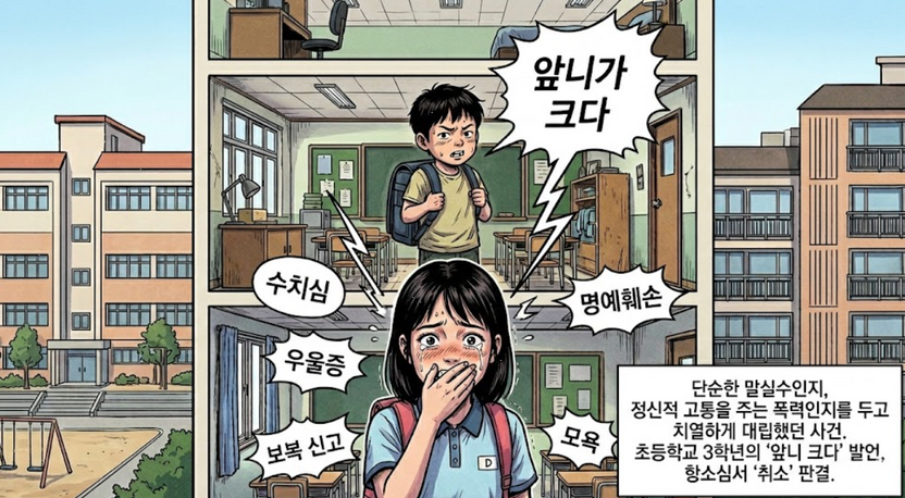 "앞니가 크다" 한마디에 학폭 가해자 된 초등생... 항소심서 뒤집힌 반전 판결 기사 관련이미지