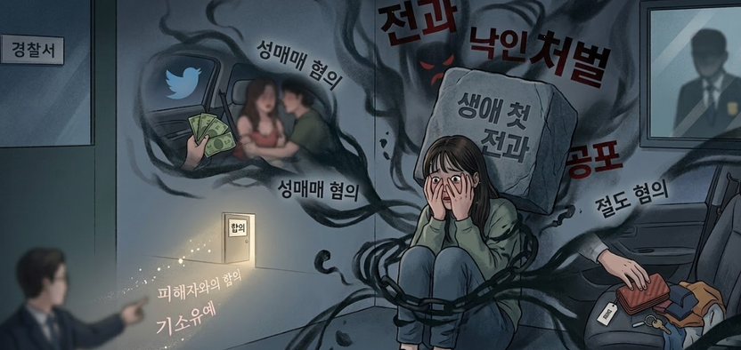 간단만남 후 명품 절도…경찰 선 종결 불가, 전과 위기 기사 관련이미지