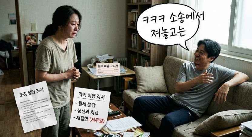 'ㅋㅋㅋ 소송 져놓고는' 법원 조정 비웃는 남편, 이혼 될까 기사 관련이미지