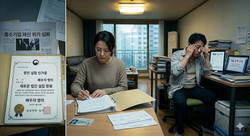 파산 중 아내 명의 재창업? 변호사들 “재산은닉 위험” 만장일치 경고 기사 관련이미지