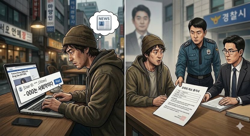 "사회악" 댓글 한 줄, 1년 만에 경찰서행…모욕죄일까 기사 관련이미지