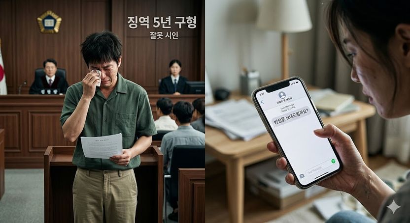징역 5년 구형되자 “반성문 보내줄까?” 기사 관련이미지