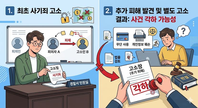 사기 고소 후 다른 범죄 발견? "섣부른 재고소는 독" 기사 관련이미지